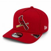 New Era St. Louis Cardinals 2011 World Series Red 9FIFTY A-FRAME Snapback Hat front left angle view