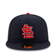 New Era St. Louis Cardinals Authentic Collection 59Fifty Fitted Hat front view