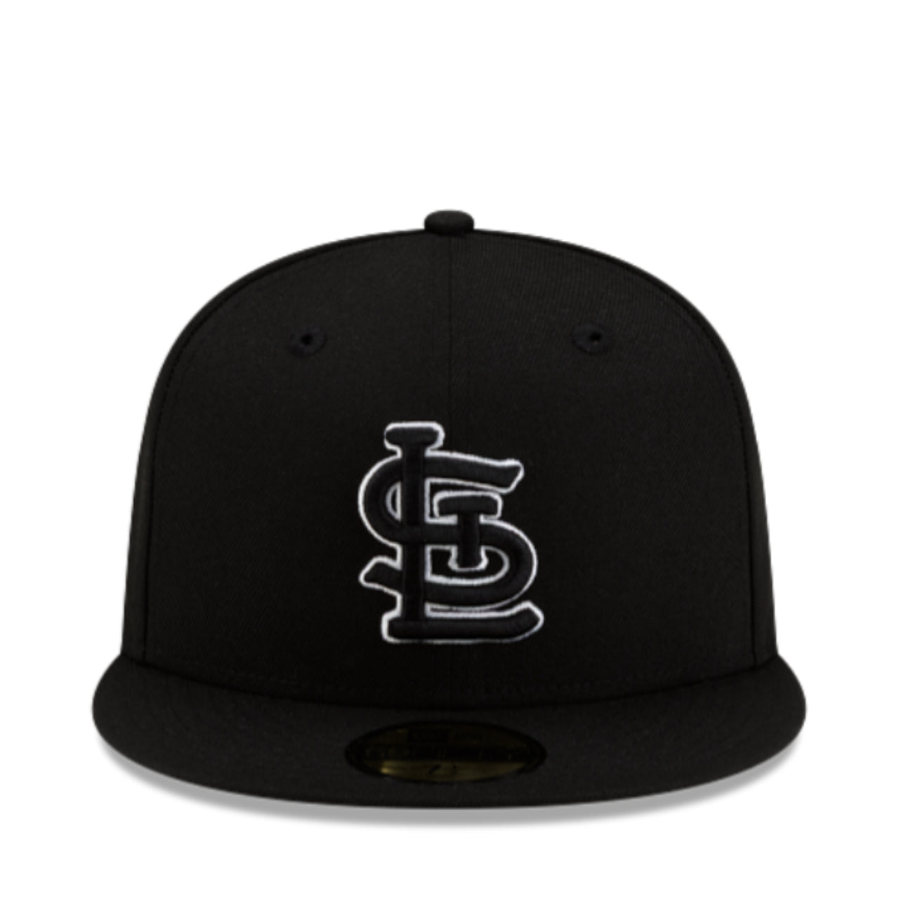 New Era St. Louis Cardinals Black White Outline 9FIFTY Snapback front view