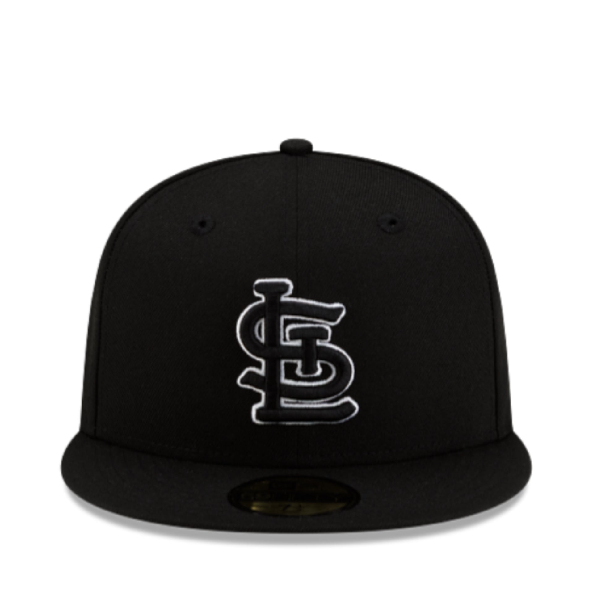 New Era St. Louis Cardinals Black White Outline 9FIFTY Snapback front view