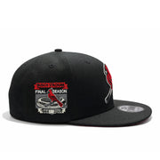 side patch of New Era St. Louis Cardinals Busch Stadium 9FIFTY Snapback – Black Cooperstown Hat