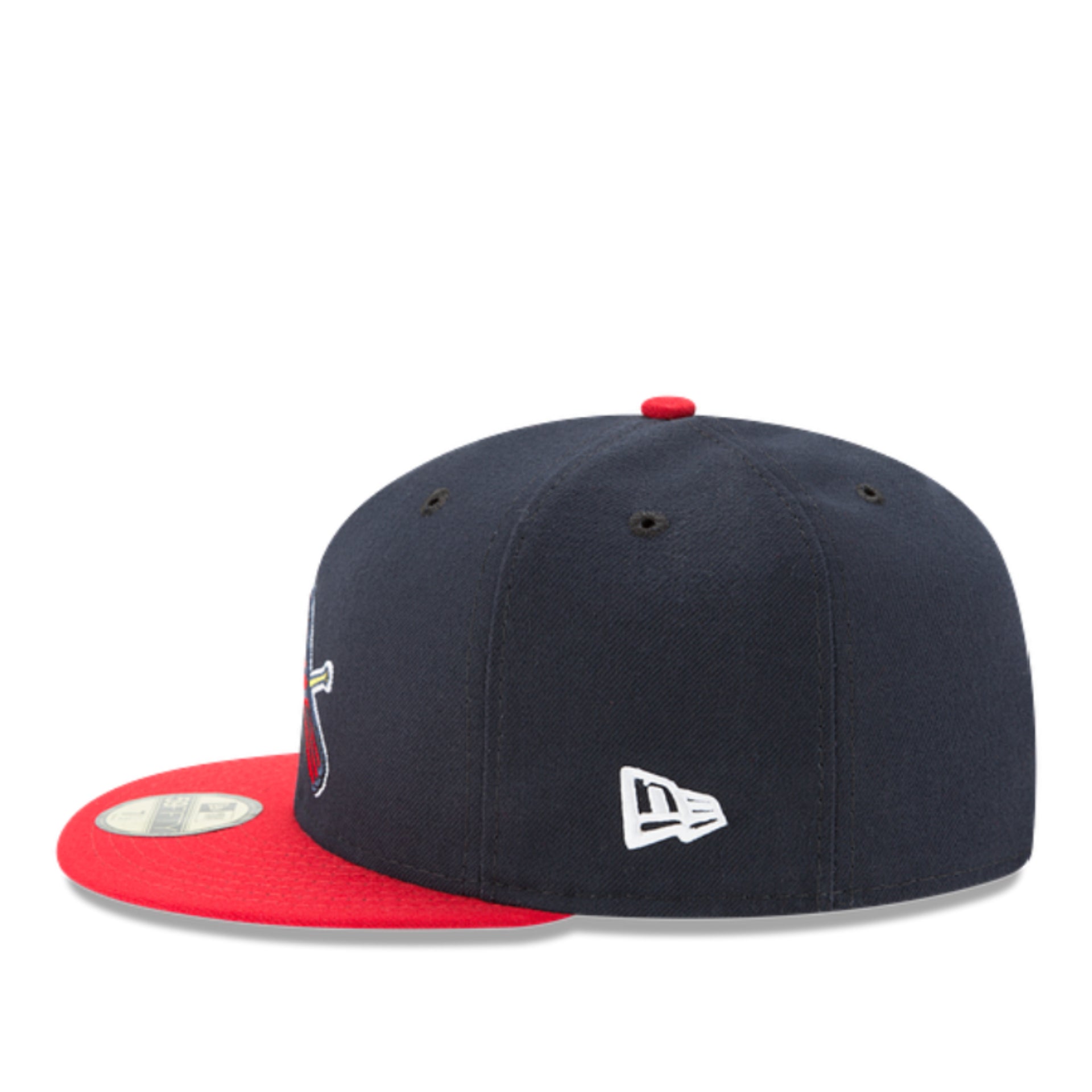 New Era St. Louis Cardinals Bird Cooperstown Navy Red 59FIFTY Fitted Hat left side view
