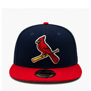 New Era St. Louis Cardinals Navy/Red 9FIFTY Snapback Hat front view
