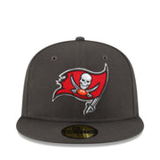 New Era Tampa Bay Buccaneers Charcoal 59FIFTY Fitted Hat front view