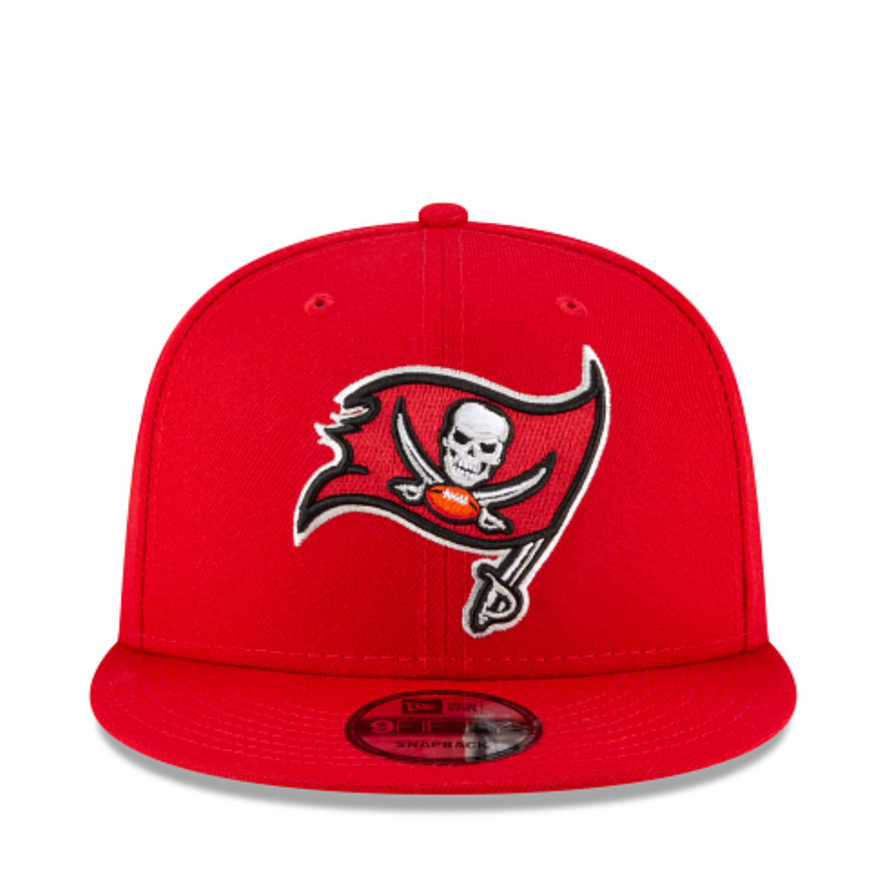 New Era Tampa Bay Buccaneers Red 9FIFTY Snapback Hat front view