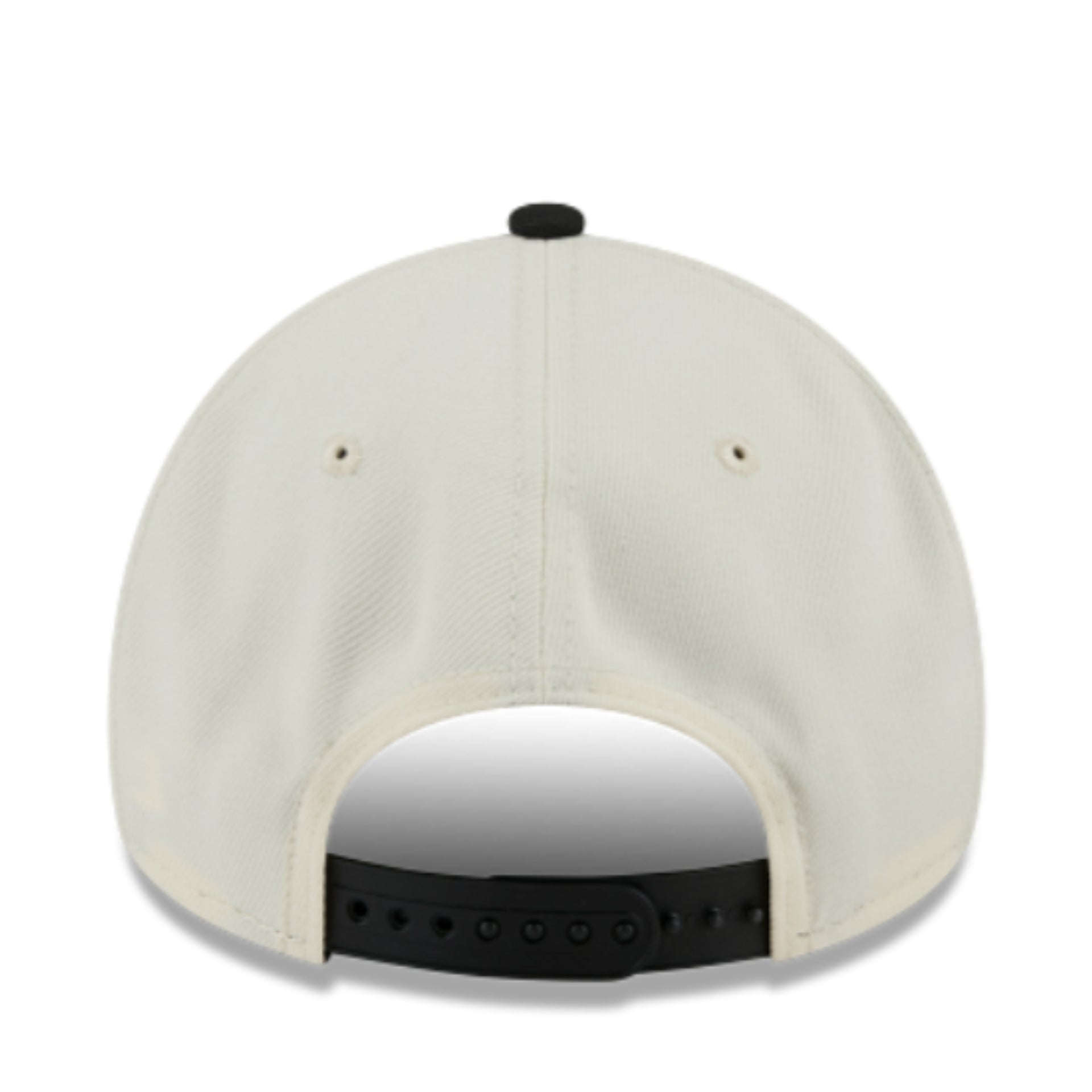 New Era Texas Rangers Chrome Black 9FORTY A-Frame Snapback Hat back view