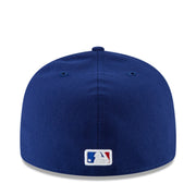 New Era Texas Rangers Authentic Collection 59FIFTY Fitted Hat - Royal Blue back view