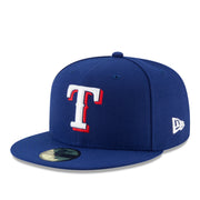 New Era Texas Rangers Authentic Collection 59FIFTY Fitted Hat - Royal Blue front left view