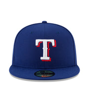 New Era Texas Rangers Authentic Collection 59FIFTY Fitted Hat - Royal Blue front view 