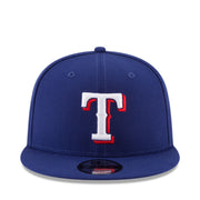 New Era Texas Rangers Royal Blue 9FIFTY Snapback Hat front view