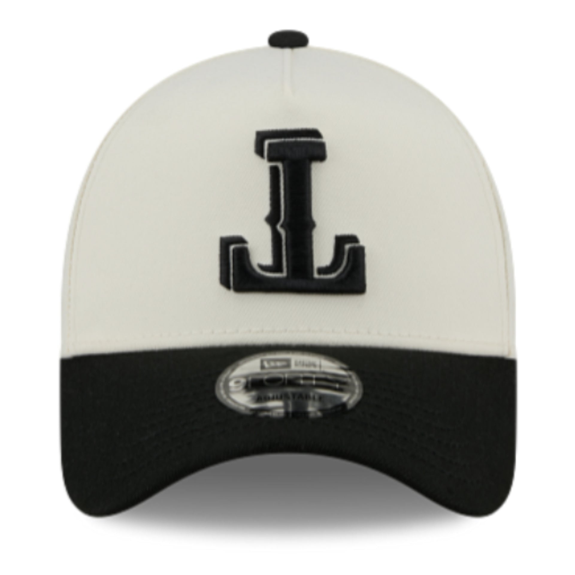 New Era Texas Rangers Upside Down Chrome Black 9FORTY A-Frame Snapback Hat front view