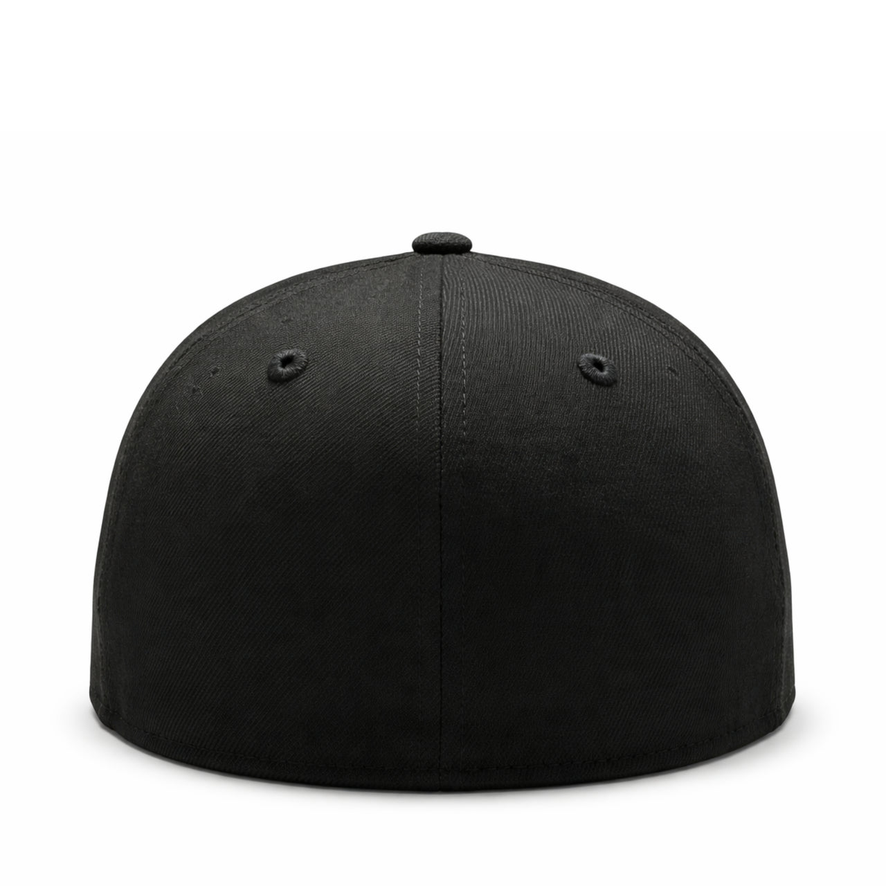 back of New Era Toronto Blue Jays Black Red 59FIFTY Fitted Hat