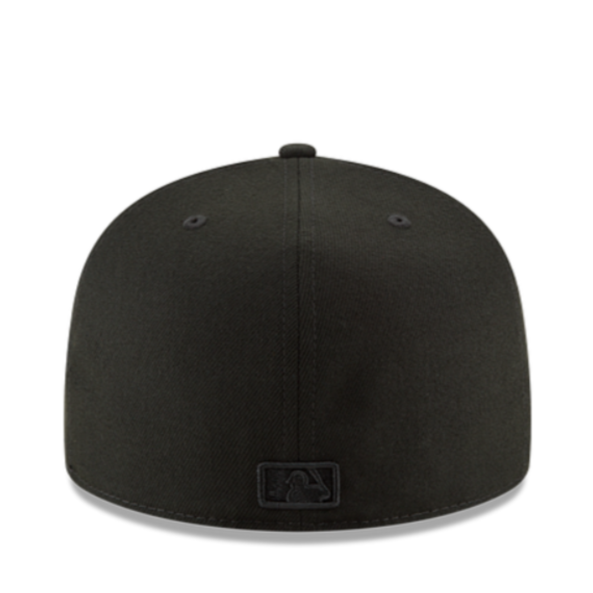 Back View of New Era Toronto Blue Jays Black on Black 59FIFTY Fitted Hat