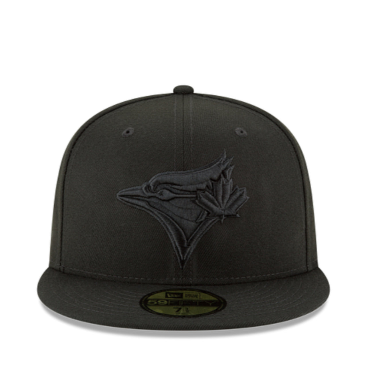 New Era Toronto Blue Jays Black on Black 59FIFTY Fitted Cap front view