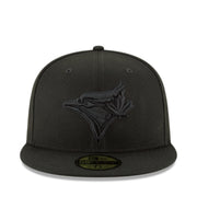 New Era Toronto Blue Jays Black on Black 59FIFTY Fitted Cap front view