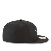 New Era Toronto Blue Jays Black White 59FIFTY Fitted Hat right side view
