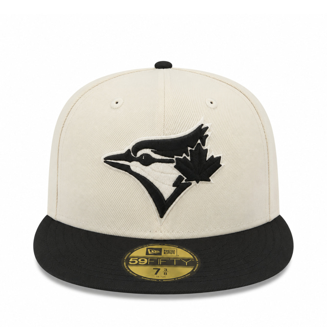 New Era Toronto Blue Jays Chrome Black 2 Tone 59Fifty Fitted Hat front view