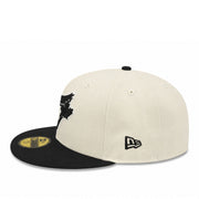 New Era Toronto Blue Jays Chrome Black 2 Tone 59Fifty Fitted Hat side view