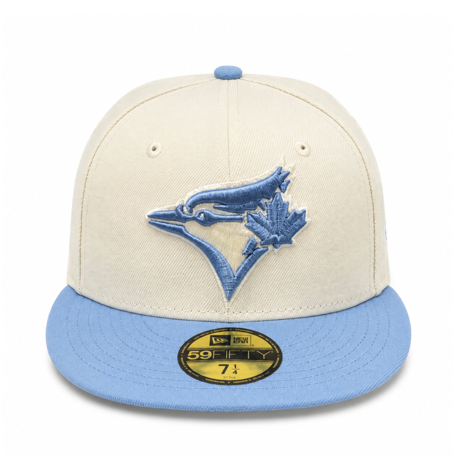 New Era Toronto Blue Jays Stone/Light Blue 59Fifty Fitted Hat front view