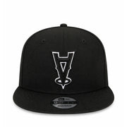 New Era Upside Down Los Angeles Anaheim Angels 9FIFTY Snapback Hat -Black front view