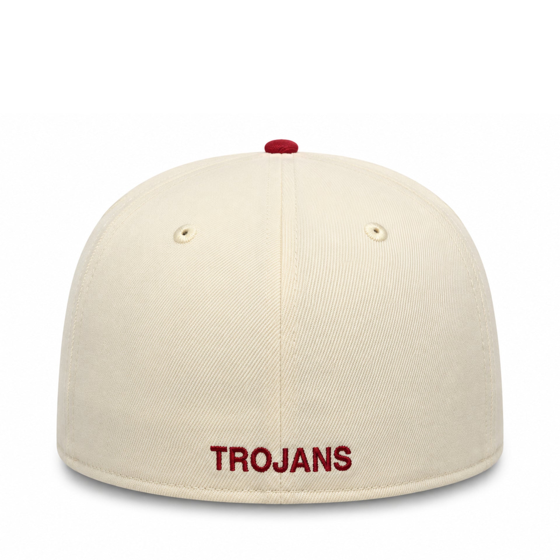 New Era USC Trojans Chrome Burgundy 59FIFTY Fitted Hat back view