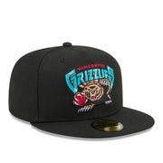 New Era Vancouver Grizzlies Black Hardwood Collection 59FIFTY Fitted Hat front right view