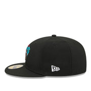 New Era Vancouver Grizzlies Black Hardwood Collection 59FIFTY Fitted Hat left side view