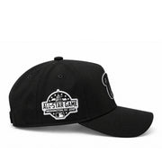 Side view of black Washington Nationals 9FORTY A-Frame hat featuring the 2018 MLB All-Star Game Washington DC patch