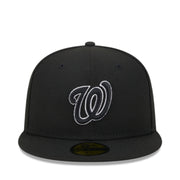 New Era Washington Nationals World Series 2019 Black 59FIFTY Fitted Hat front view