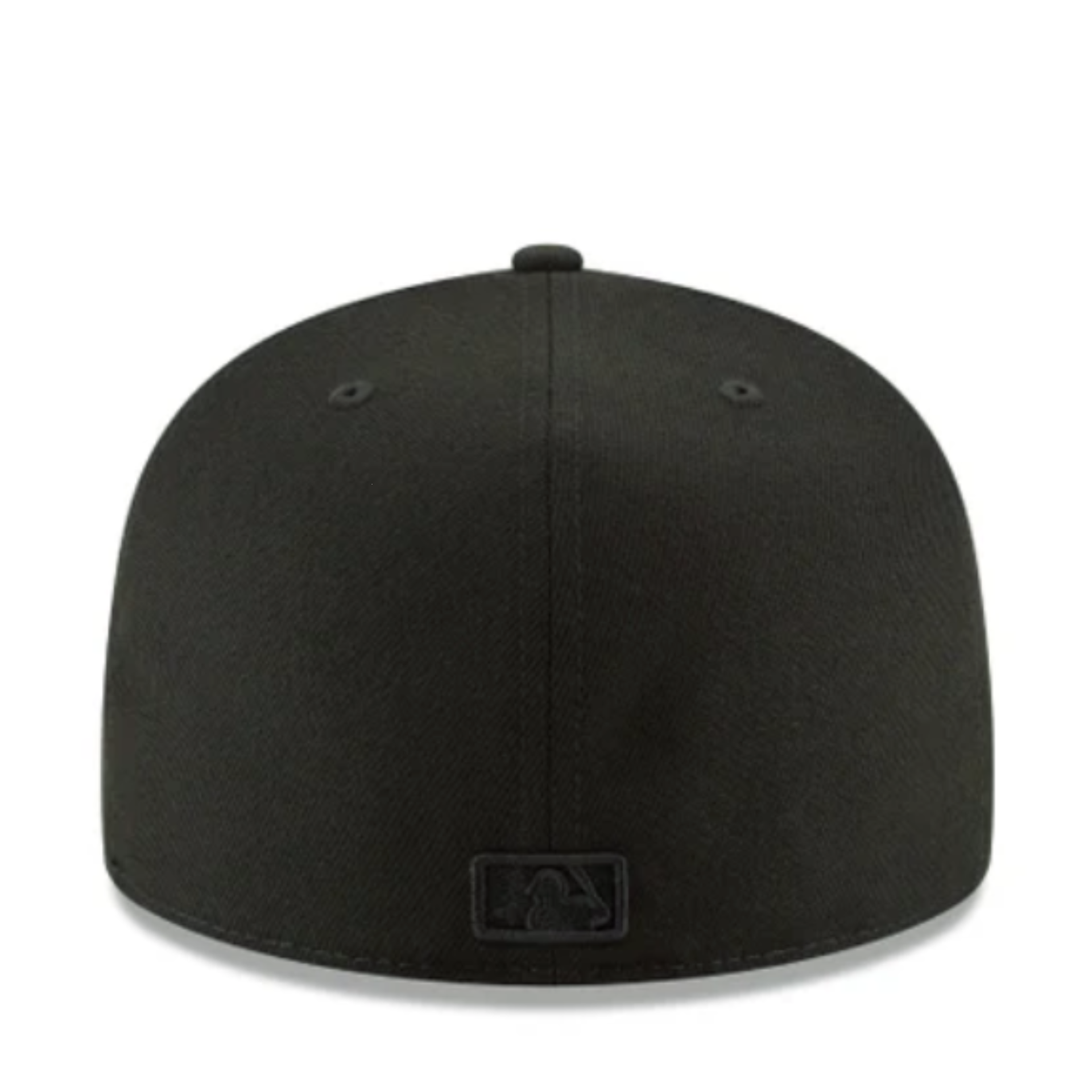 Back View of New Era Washington Nationals Black on Black 59FIFTY Fitted Hat