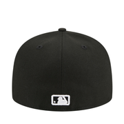 Back View of New Era MLB Washington Nationals W Black/White 59Fifty Fitted Hat back view