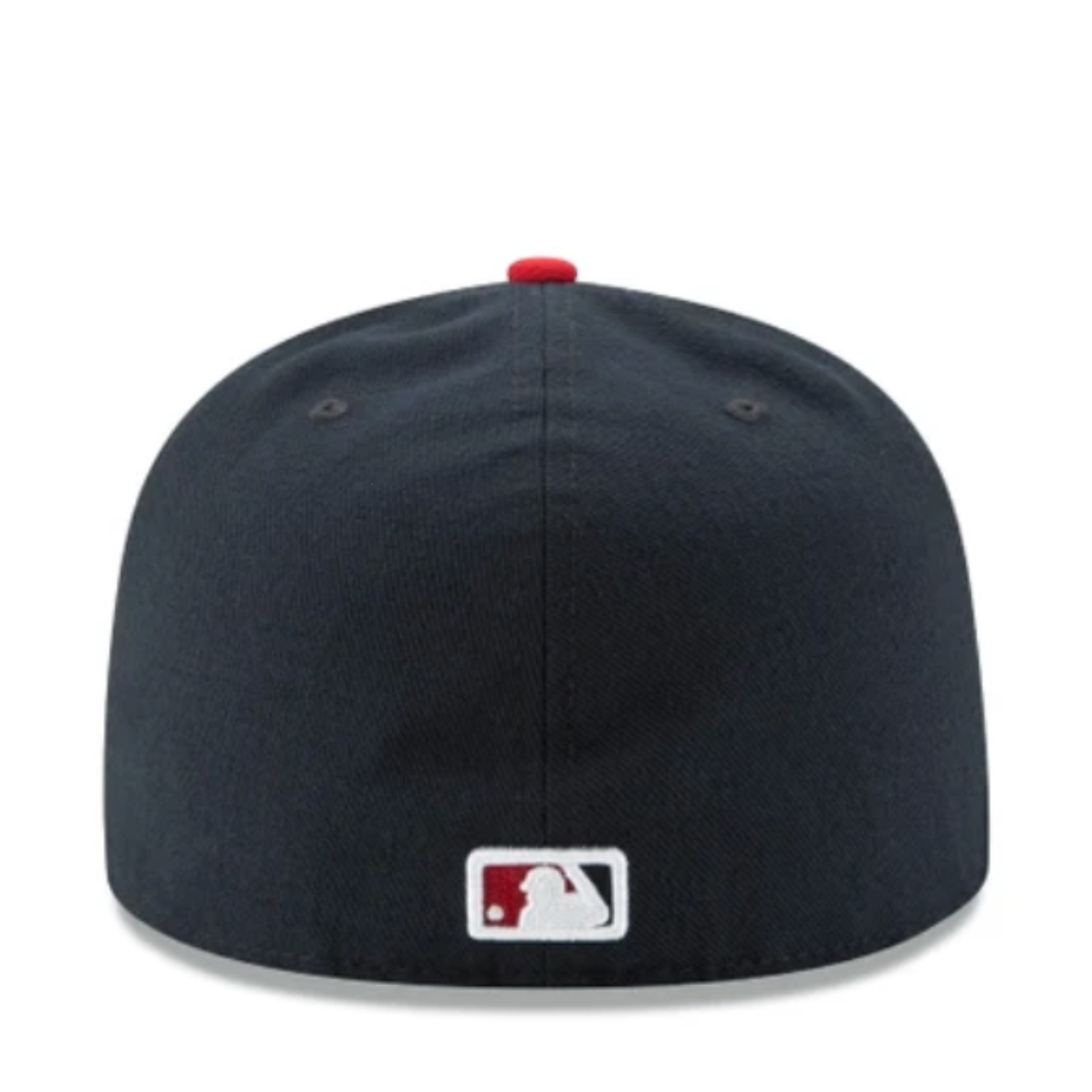 New Era Washington Nationals Authentic Collection 59FIFTY Fitted Hat Navy Red 2 Tone back view