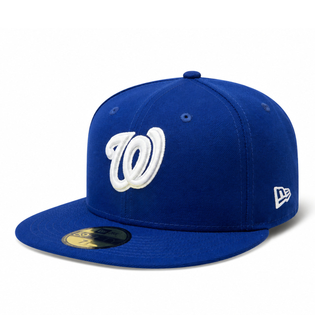 New Era Washington Nationals Royal Blue 59FIFTY fitted hat with white logo