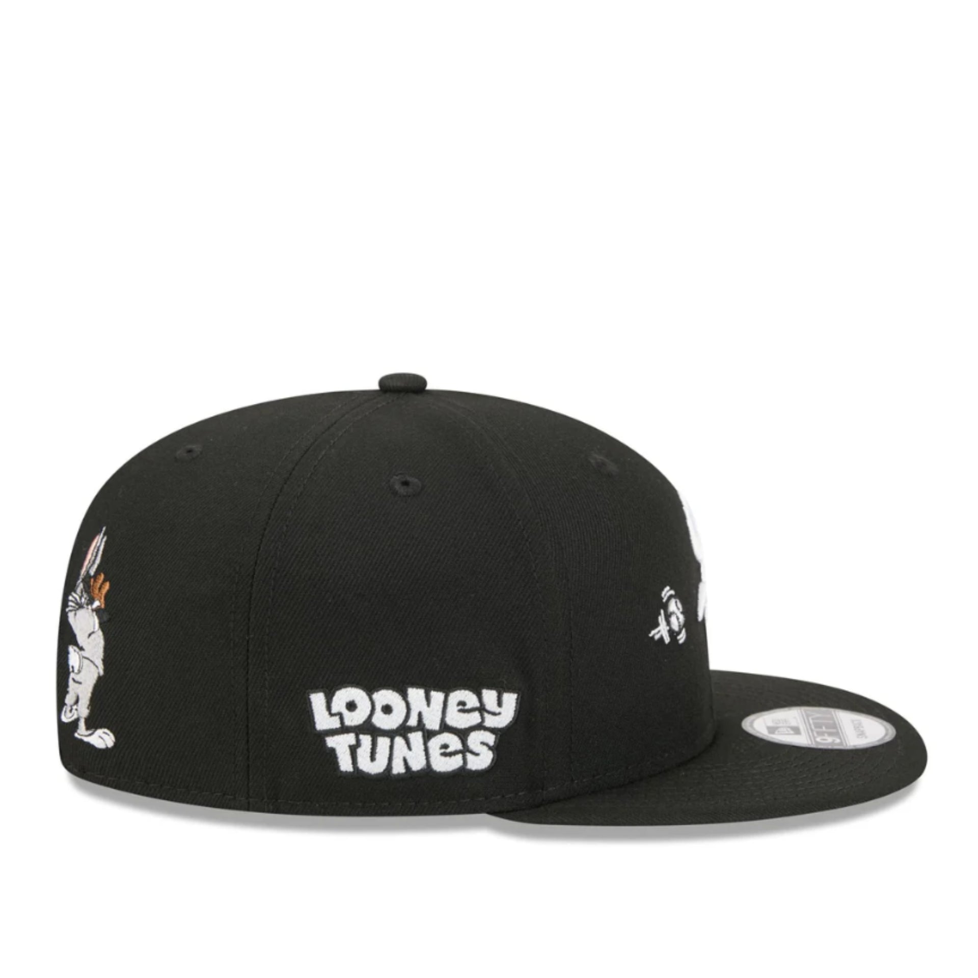 Black cap with 'Looney Tunes' logo on a white background