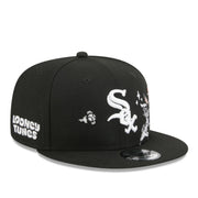 New Era Chicago White Sox Bugs Bunny Looney Tunes 9FIFTY snapback hat black side view with character artwork
