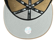 gray bottom of New York Yankees NY Khaki 59FIFTY Fitted Hat