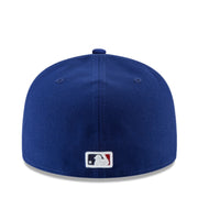 back of YOUTH Los Angeles Dodgers D Logo Royal Blue 59FIFTY Fitted Hat