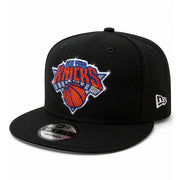 New Era New York Knicks Rhinestone Black 9FIFTY Snapback Hat angle view