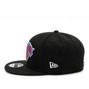 New Era New York Knicks Rhinestone Black 9FIFTY Snapback Hat side view