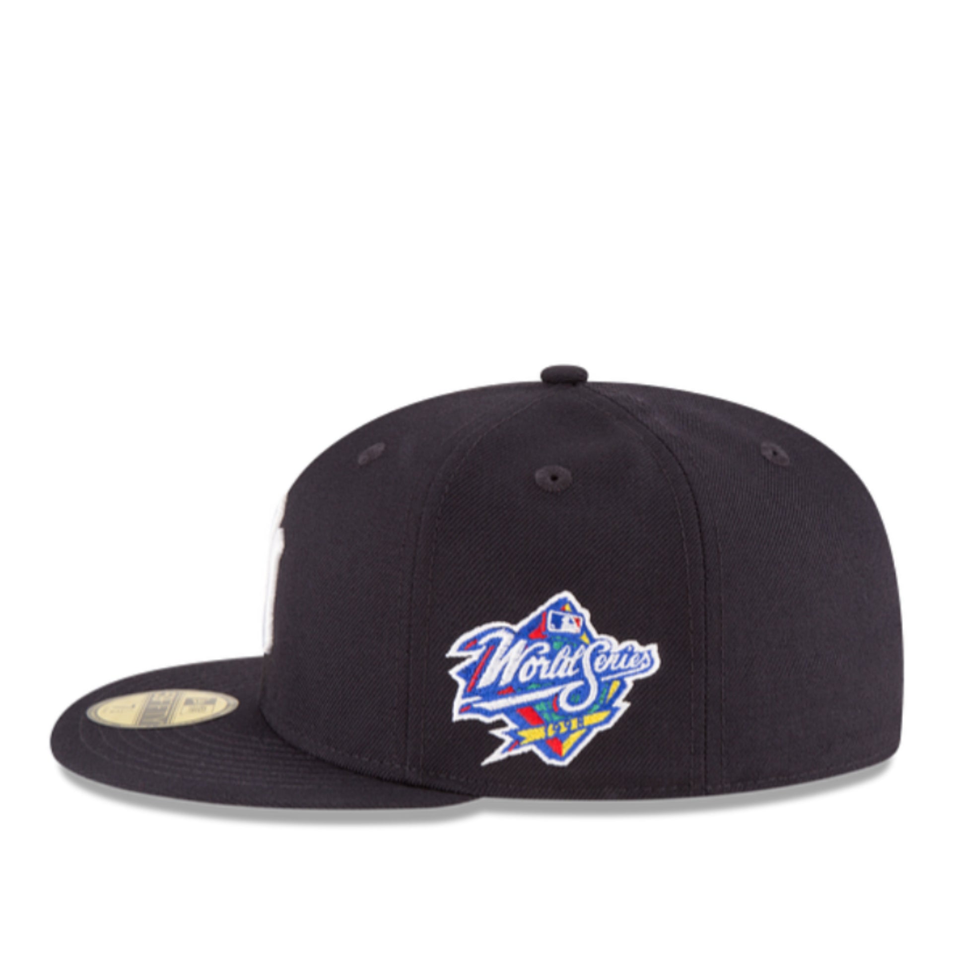 New Era New York Yankees 2000 World Series Navy 59FIFTY Fitted Hat side patch view