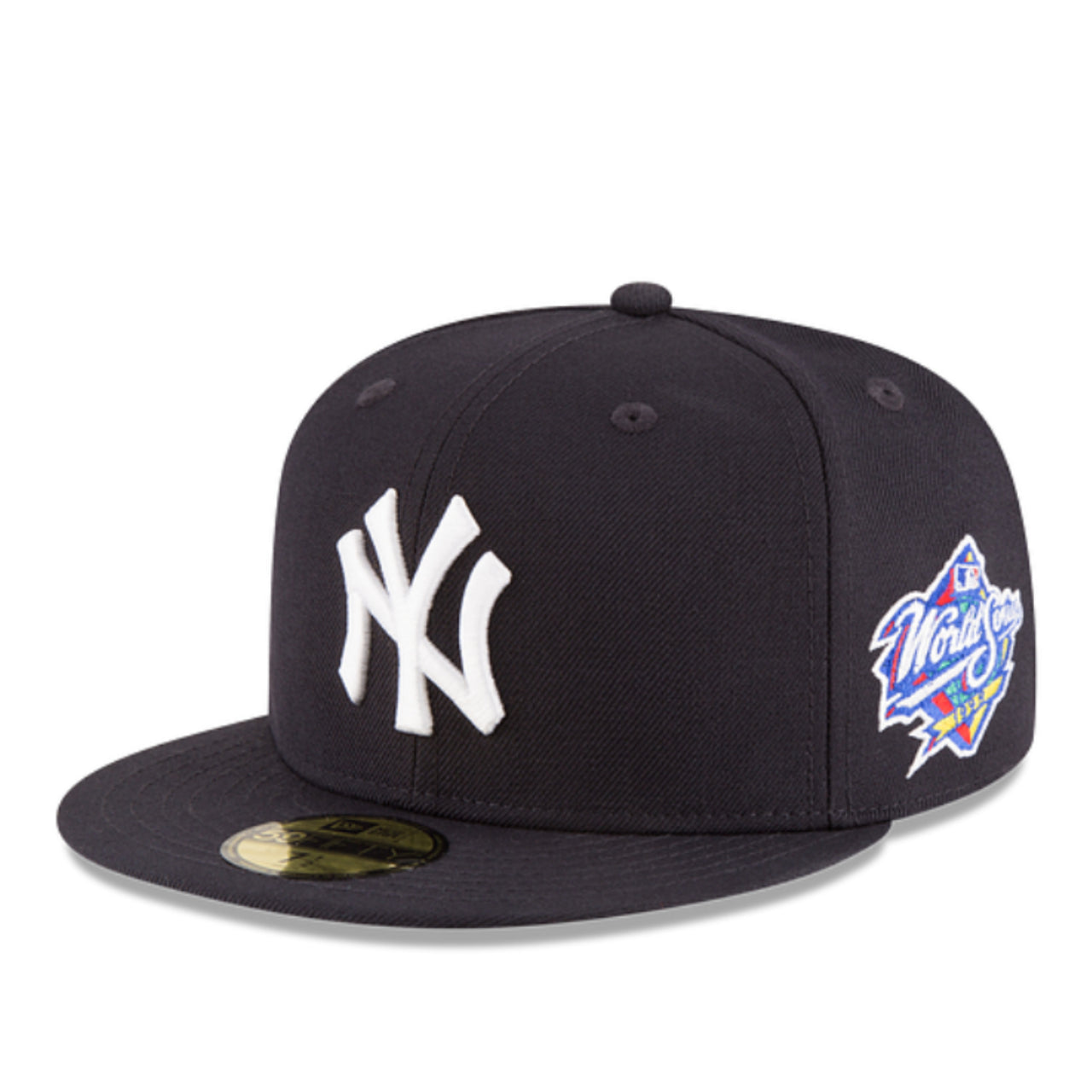 New Era New York Yankees 2000 World Series Navy 59FIFTY Fitted Hat front angle view