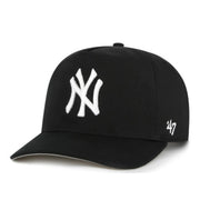 '47 Brand New York Yankees Black White Hitch Snapback Hat front view
