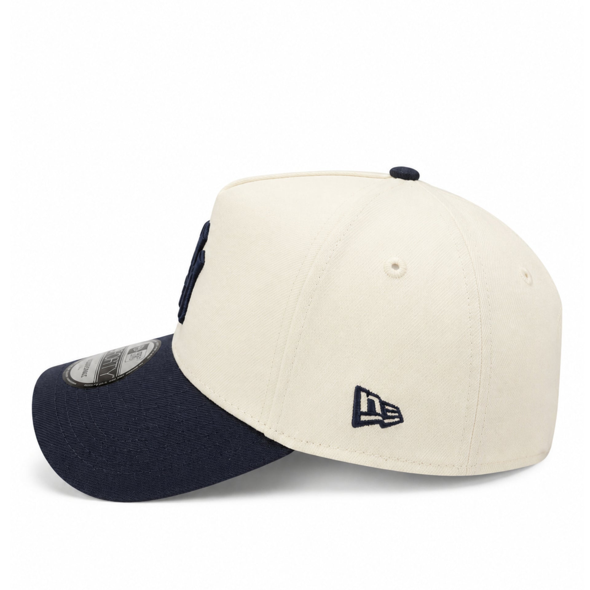 New Era New York Yankees Chrome Navy 9FORTY A-Frame Snapback Hat side view