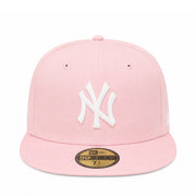 New Era New York Yankees NY Pink 59FIFTY Fitted Hat front view
