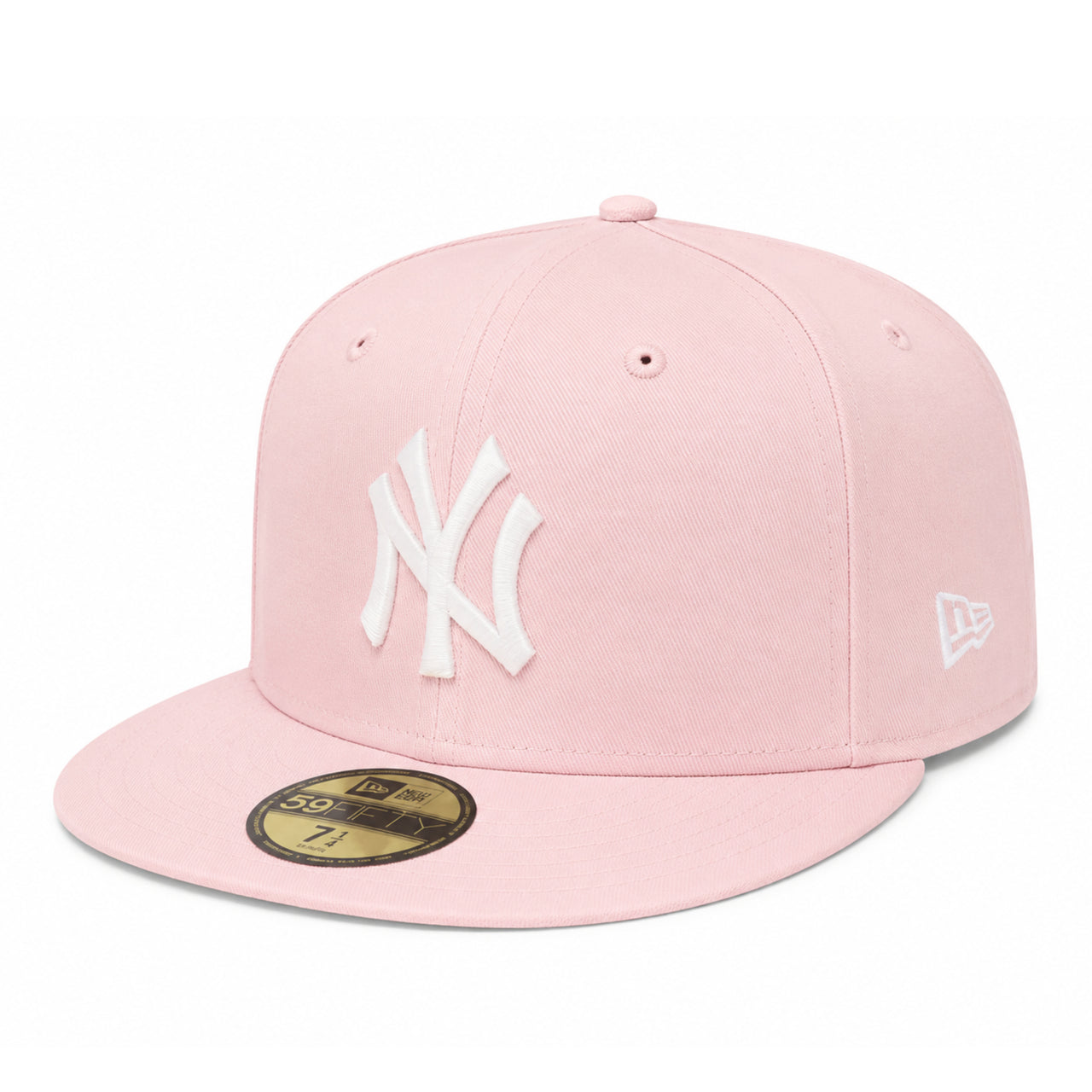 New Era New York Yankees NY Pink 59FIFTY Fitted Hat front side view