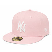 New Era New York Yankees NY Pink 59FIFTY Fitted Hat front side view