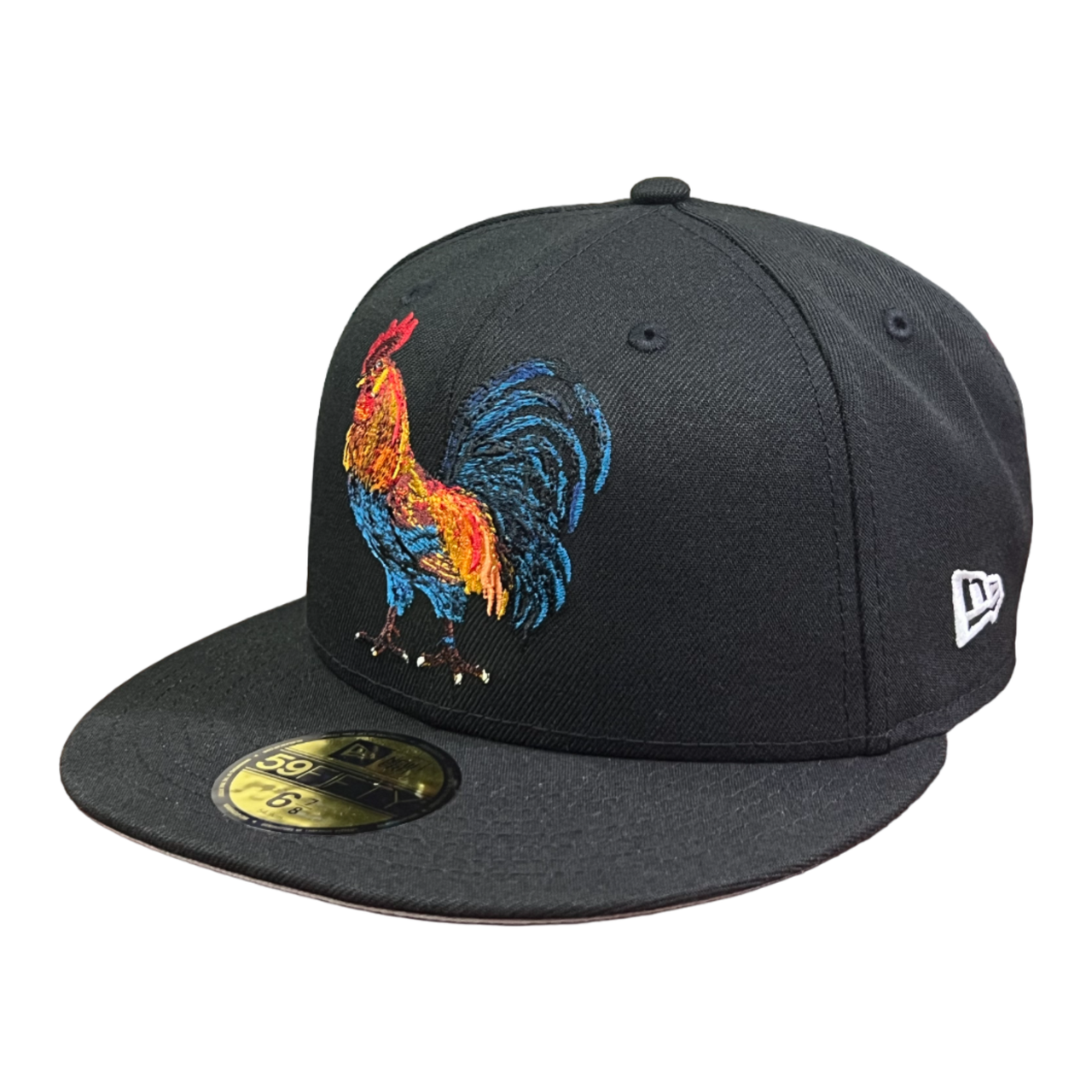 Black Rooster Gallo Mexico Flag New era fitted hat