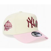 New York Yankees Chrome Pink Rose 9FORTY A-Frame Snapback