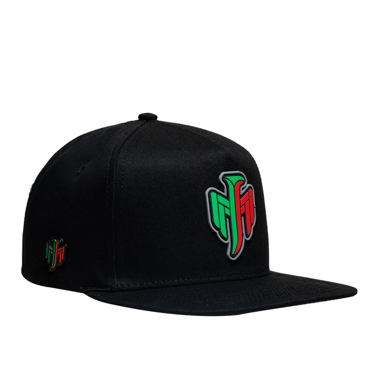 JC Hat Mexico Eagle Green/Red Logo Black snapback cap