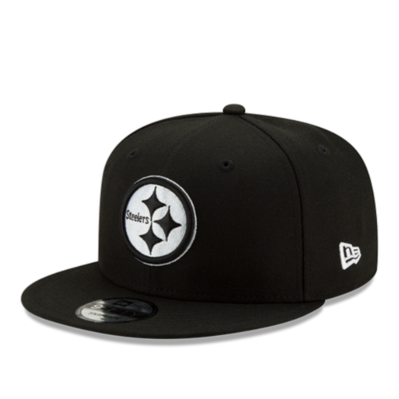 New Era Pittsburgh Steelers Black White 9FIFTY Snapback Hat